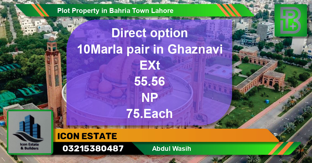Residential Plot for Sale in Bahria Town, Lahore - (BP-58761)