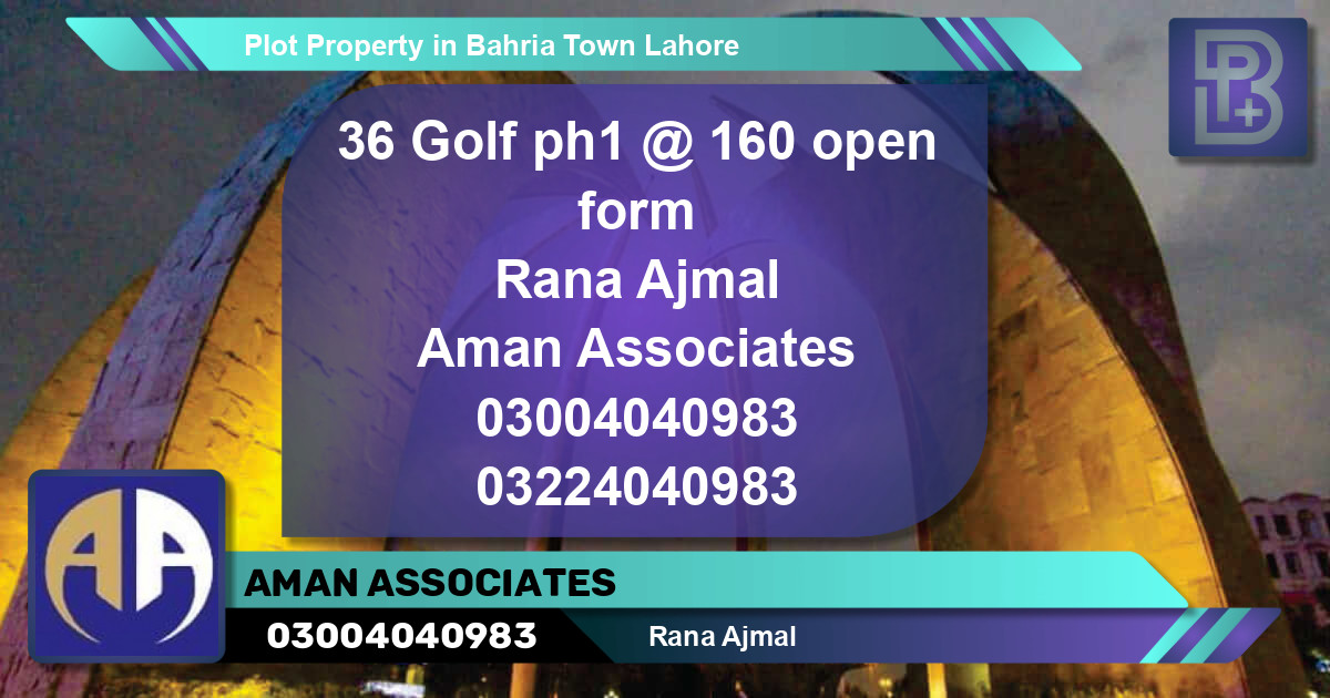 Residential Plot for Sale in Bahria Town, Lahore - (BP-58781)