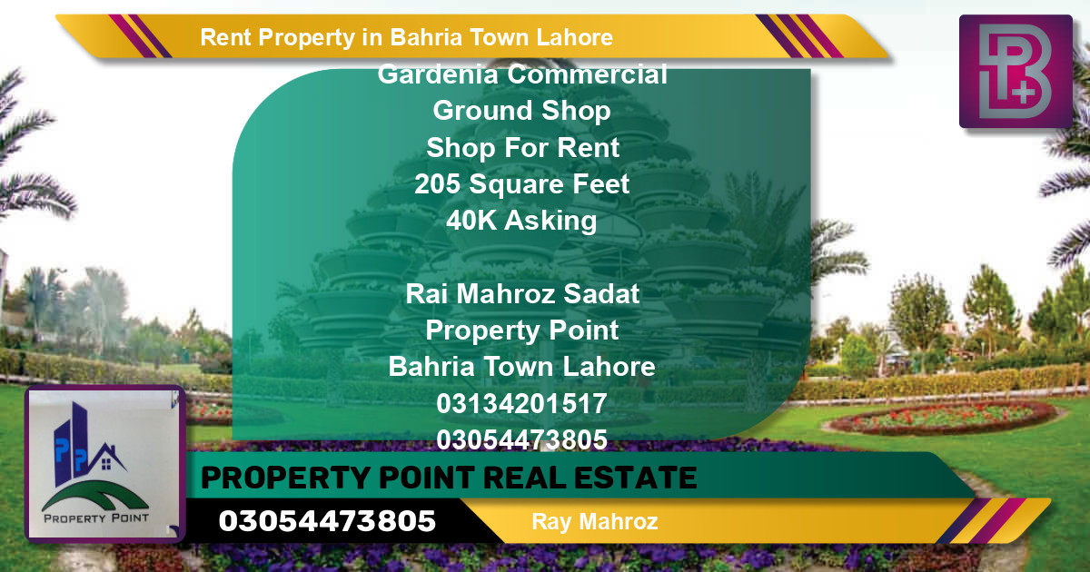 Residential Property for Rent in Bahria Town, Lahore - (BP-58782)