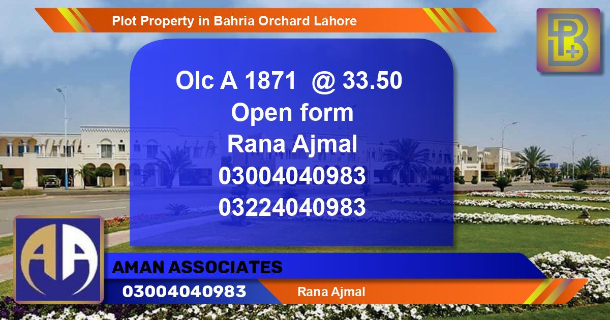 Residential Plot for Sale in Bahria Orchard, Lahore - (BP-58799)