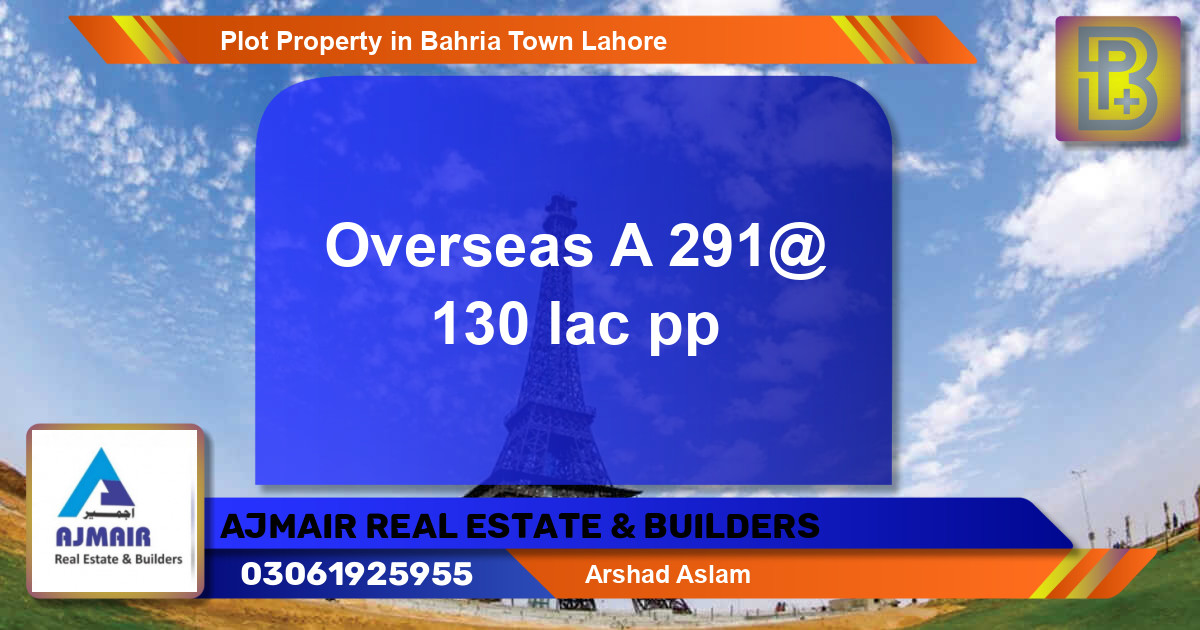 Residential Plot for Sale in Bahria Town, Lahore - (BP-58832)