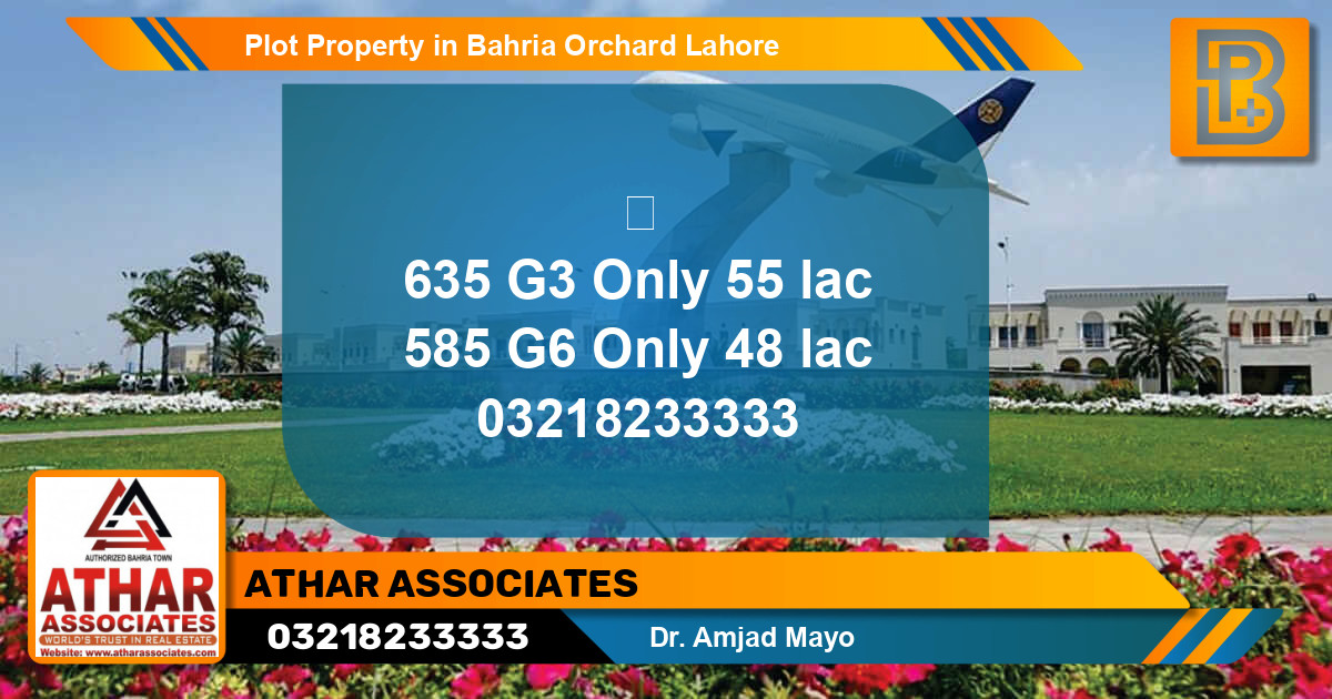 Residential Plot for Sale in Bahria Orchard, Lahore - (BP-58839)