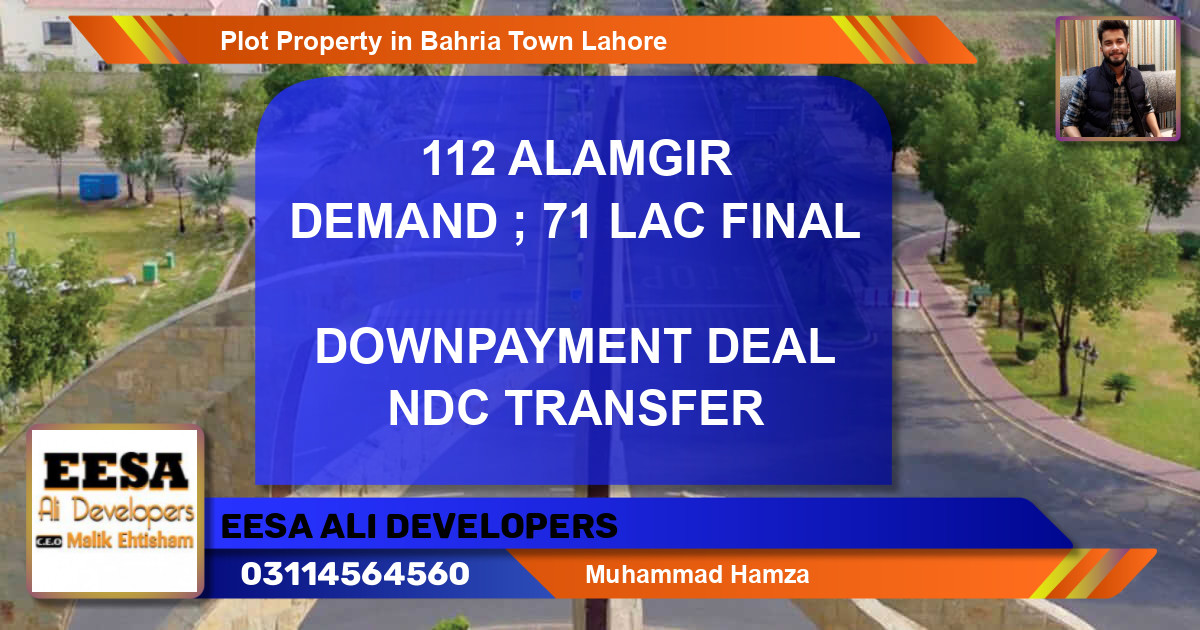 Residential Plot for Sale in Bahria Town, Lahore - (BP-58869)
