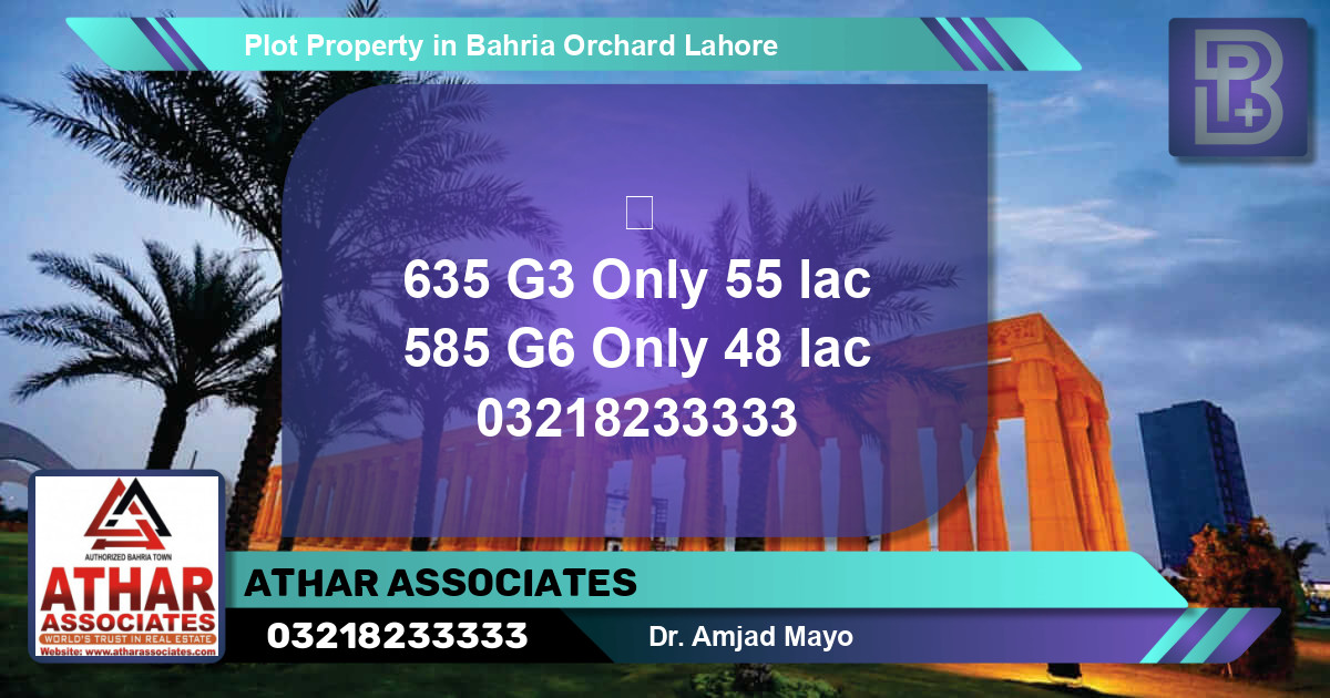 Residential Plot for Sale in Bahria Orchard, Lahore - (BP-58877)