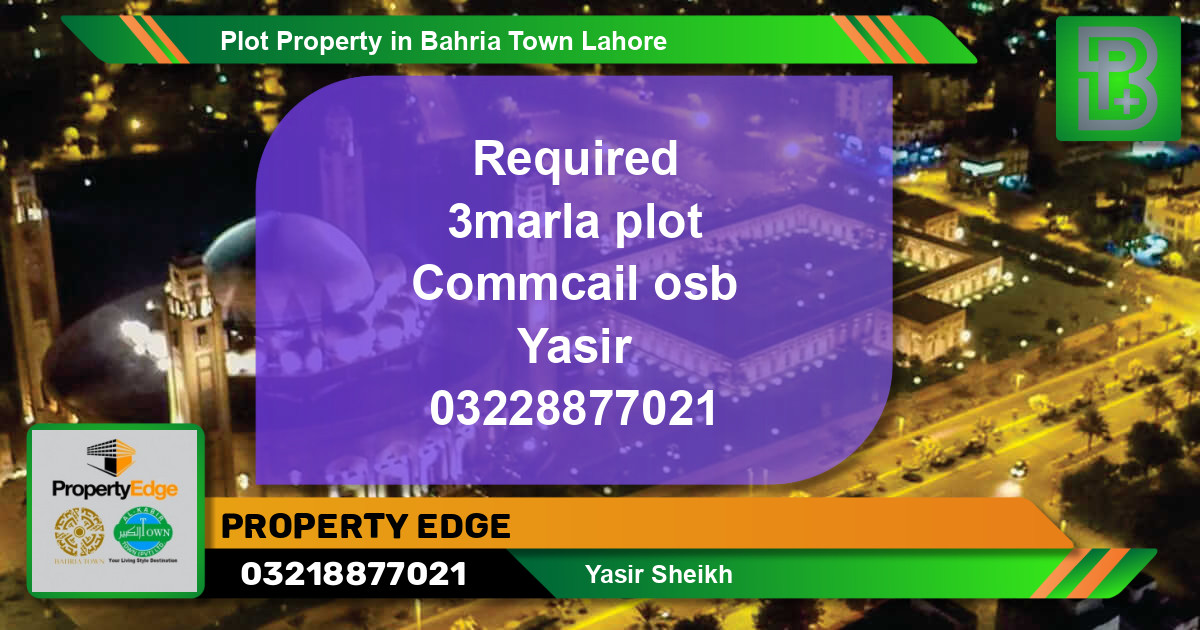 Residential Plot for Sale in Bahria Town, Lahore - (BP-58929)