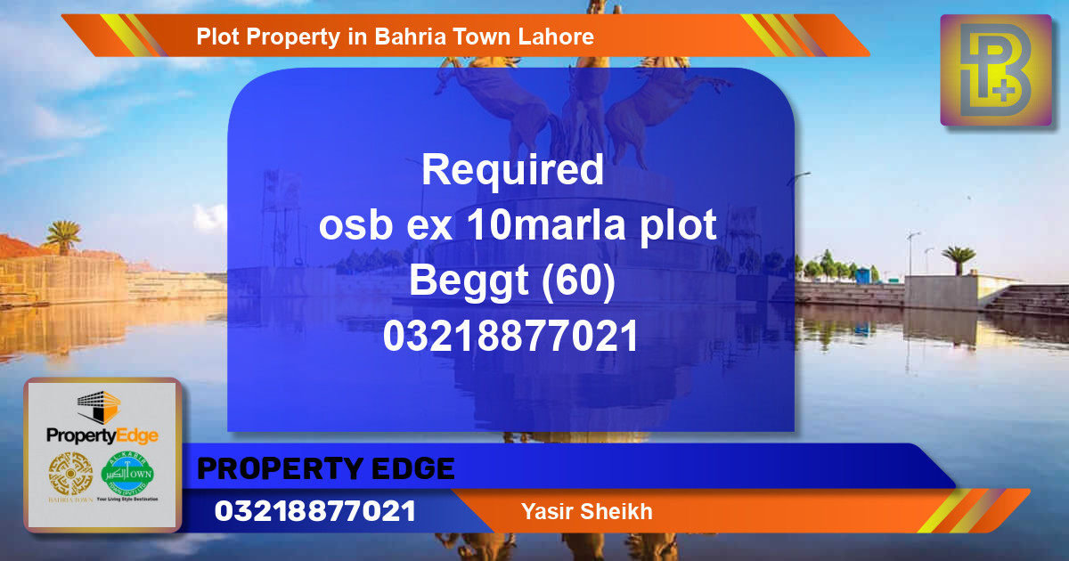 Residential Plot for Sale in Bahria Town, Lahore - (BP-58936)