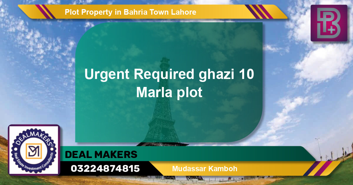 Residential Plot for Sale in Bahria Town, Lahore - (BP-58944)