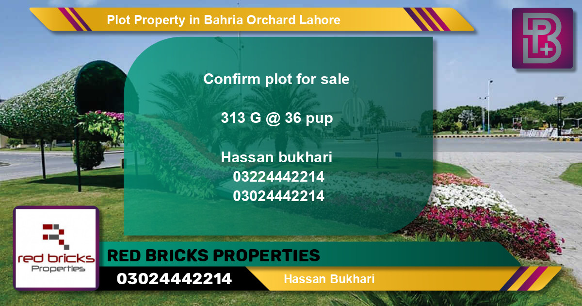 Residential Plot for Sale in Bahria Orchard, Lahore - (BP-58973)