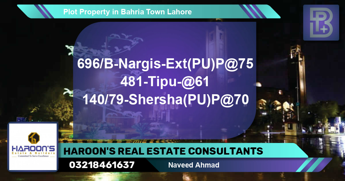 Residential Plot for Sale in Bahria Town, Lahore - (BP-59043)