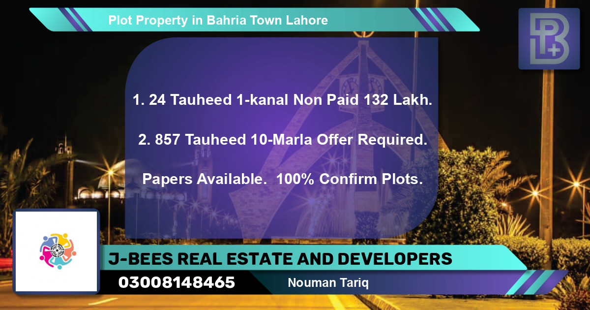Residential Plot for Sale in Bahria Town, Lahore - (BP-59152)