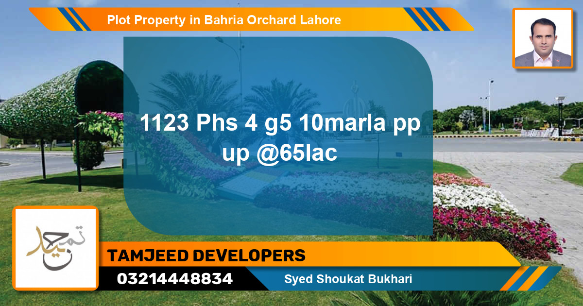 Residential Plot for Sale in Bahria Orchard, Lahore - (BP-59171)