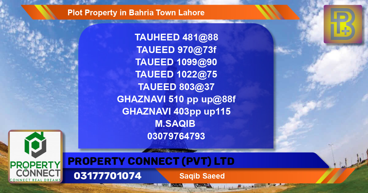 Residential Plot for Sale in Bahria Town, Lahore - (BP-59223)