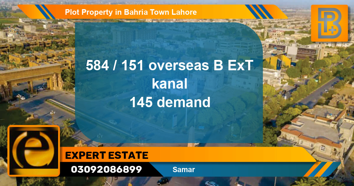 Residential Plot for Sale in Bahria Town, Lahore - (BP-59236)