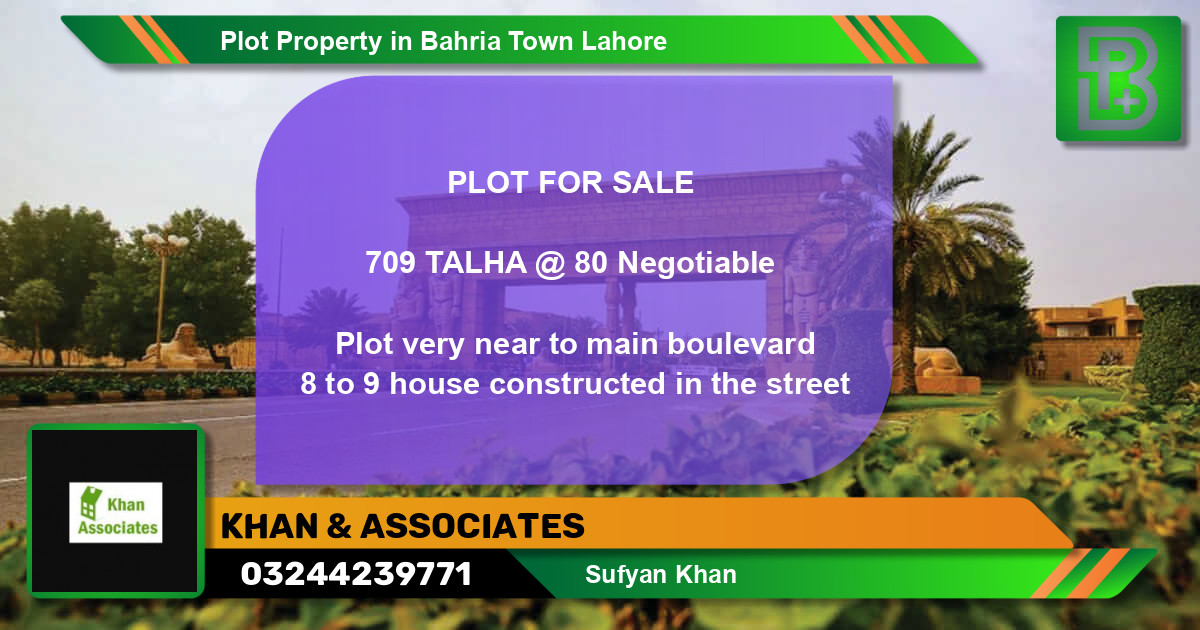 Residential Plot for Sale in Bahria Town, Lahore - (BP-59287)