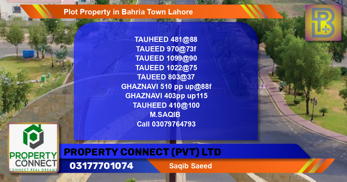 Residential Plot for Sale in Bahria Town, Lahore - (BP-59313)