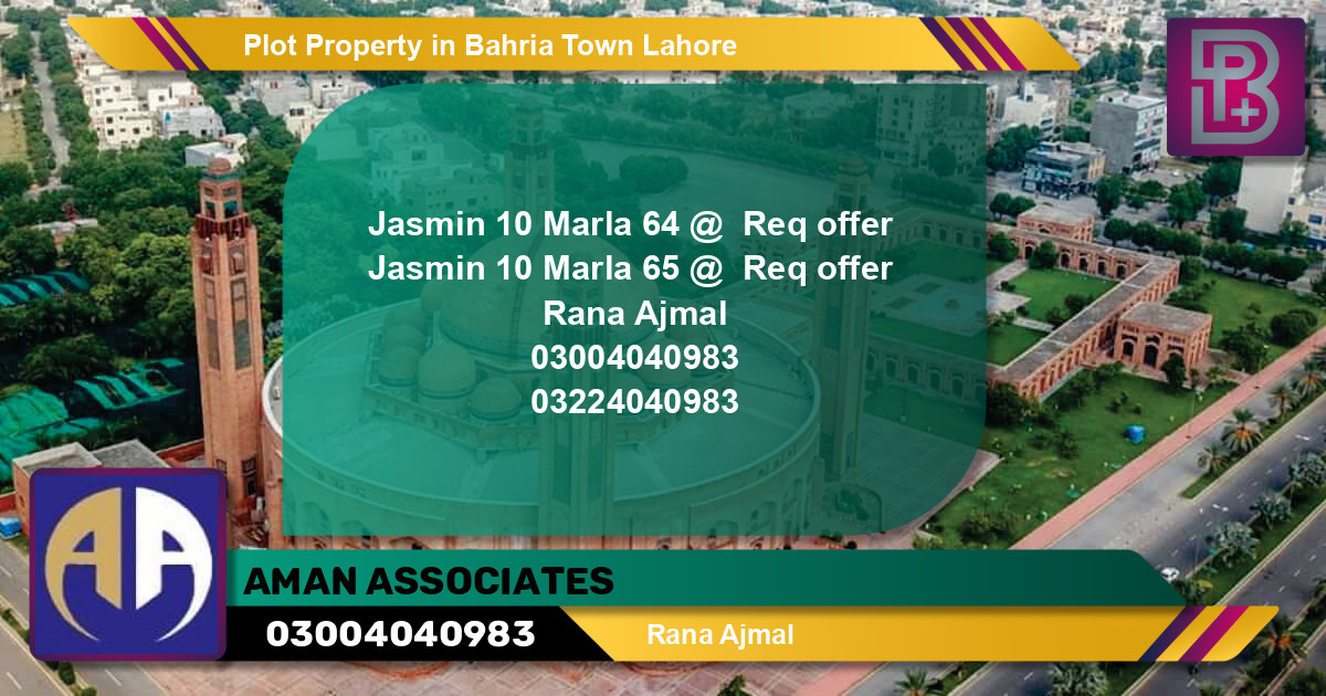 Residential Plot for Sale in Bahria Town, Lahore - (BP-59317)
