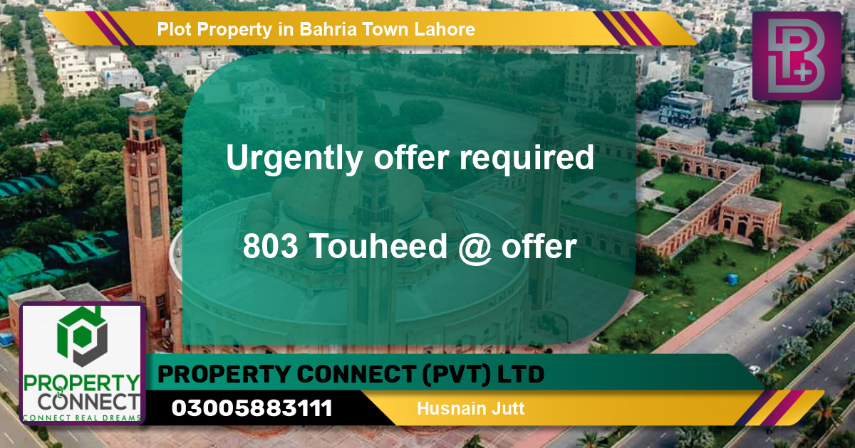 Residential Plot for Sale in Bahria Town, Lahore - (BP-59341)