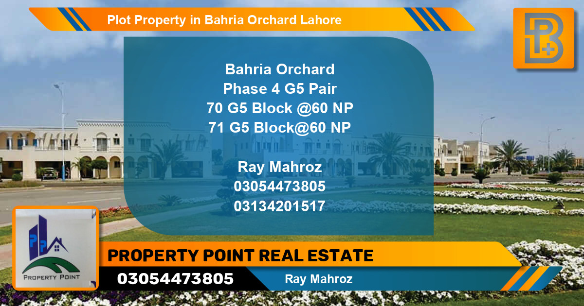 Residential Plot for Sale in Bahria Orchard, Lahore - (BP-59348)