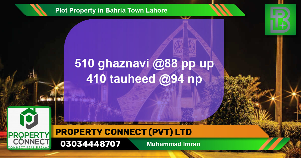 Residential Plot for Sale in Bahria Town, Lahore - (BP-59349)
