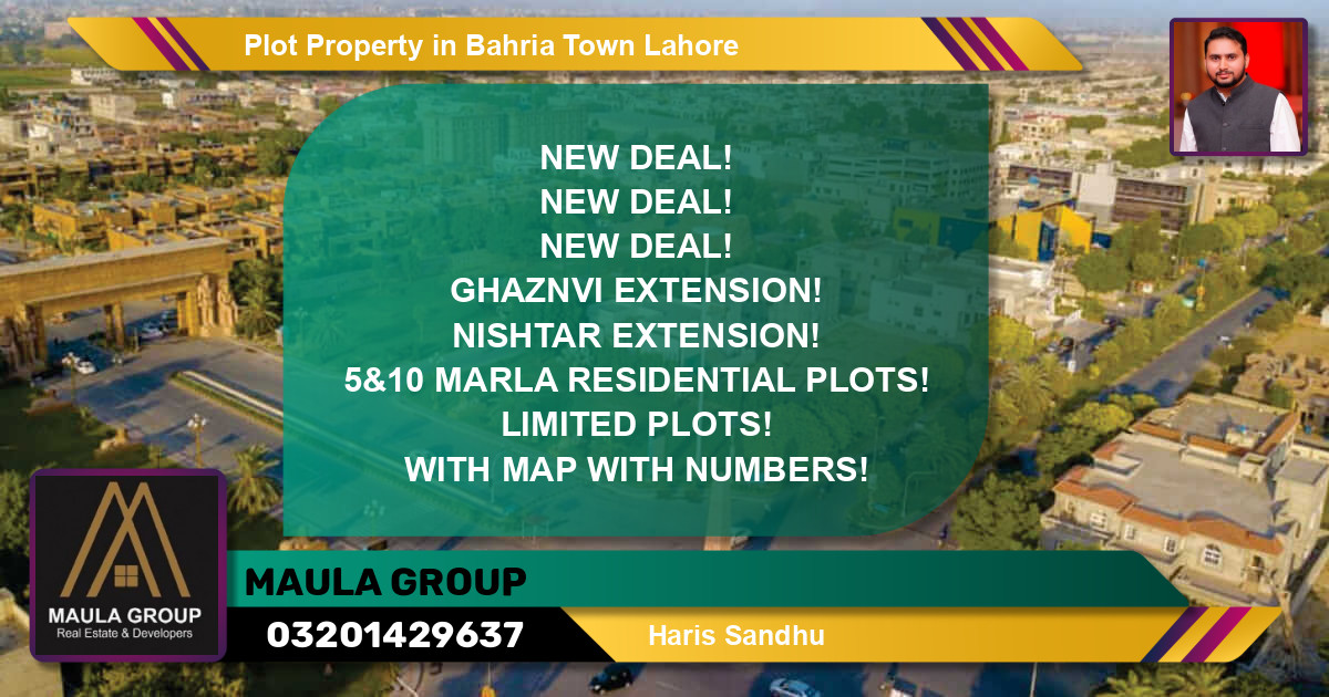 Residential Plot for Sale in Bahria Town, Lahore - (BP-59418)