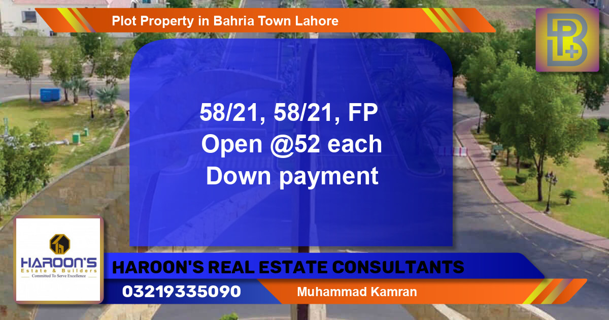 Residential Plot for Sale in Bahria Town, Lahore - (BP-59428)