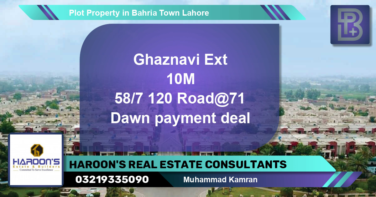 Residential Plot for Sale in Bahria Town, Lahore - (BP-59436)