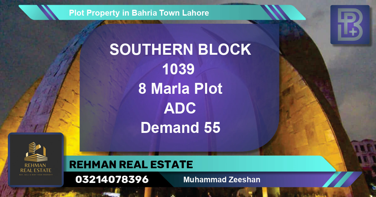 Residential Plot for Sale in Bahria Town, Lahore - (BP-59449)
