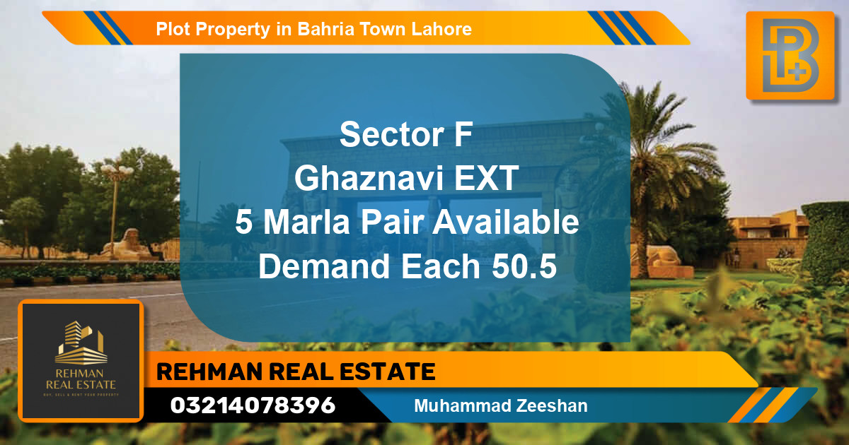 Residential Plot for Sale in Bahria Town, Lahore - (BP-59451)