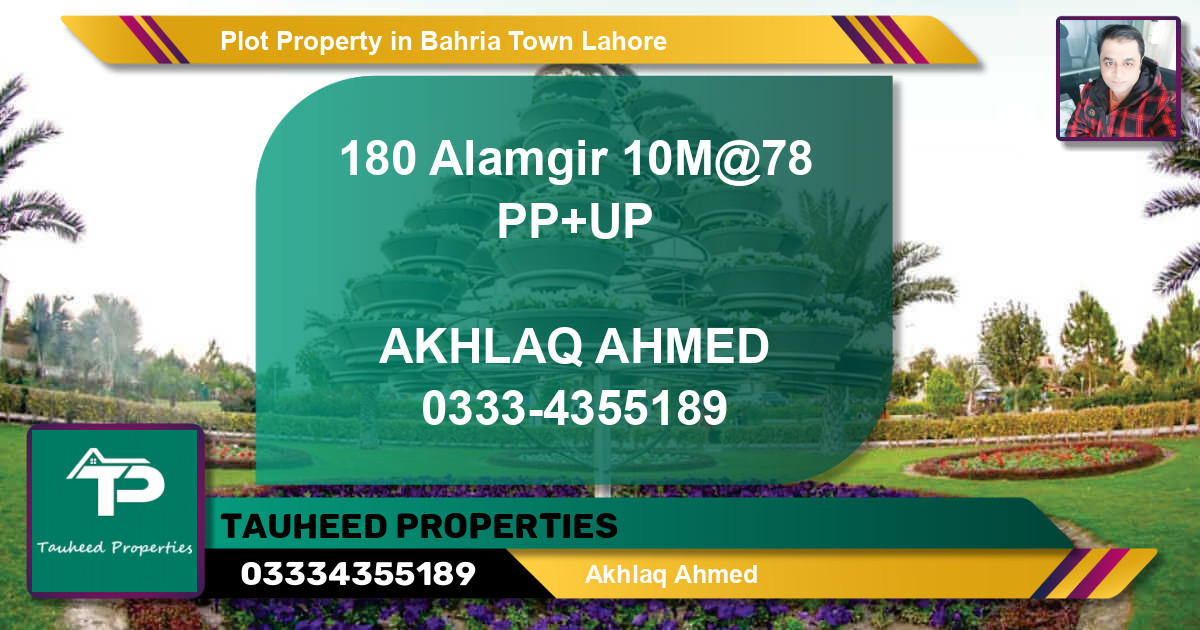 Residential Plot for Sale in Bahria Town, Lahore - (BP-59491)