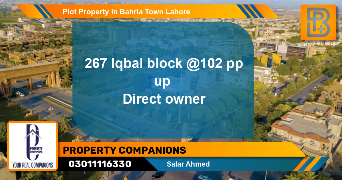 Residential Plot for Sale in Bahria Town, Lahore - (BP-59520)