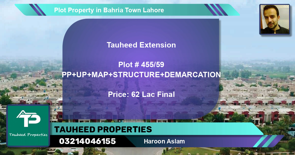 Residential Plot for Sale in Bahria Town, Lahore - (BP-59537)