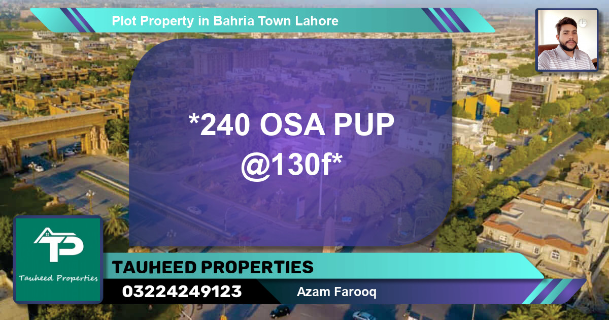 Residential Plot for Sale in Bahria Town, Lahore - (BP-59550)