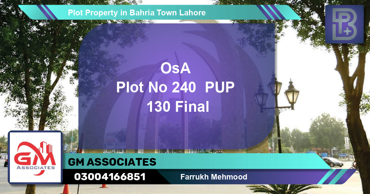 Residential Plot for Sale in Bahria Town, Lahore - (BP-59556)