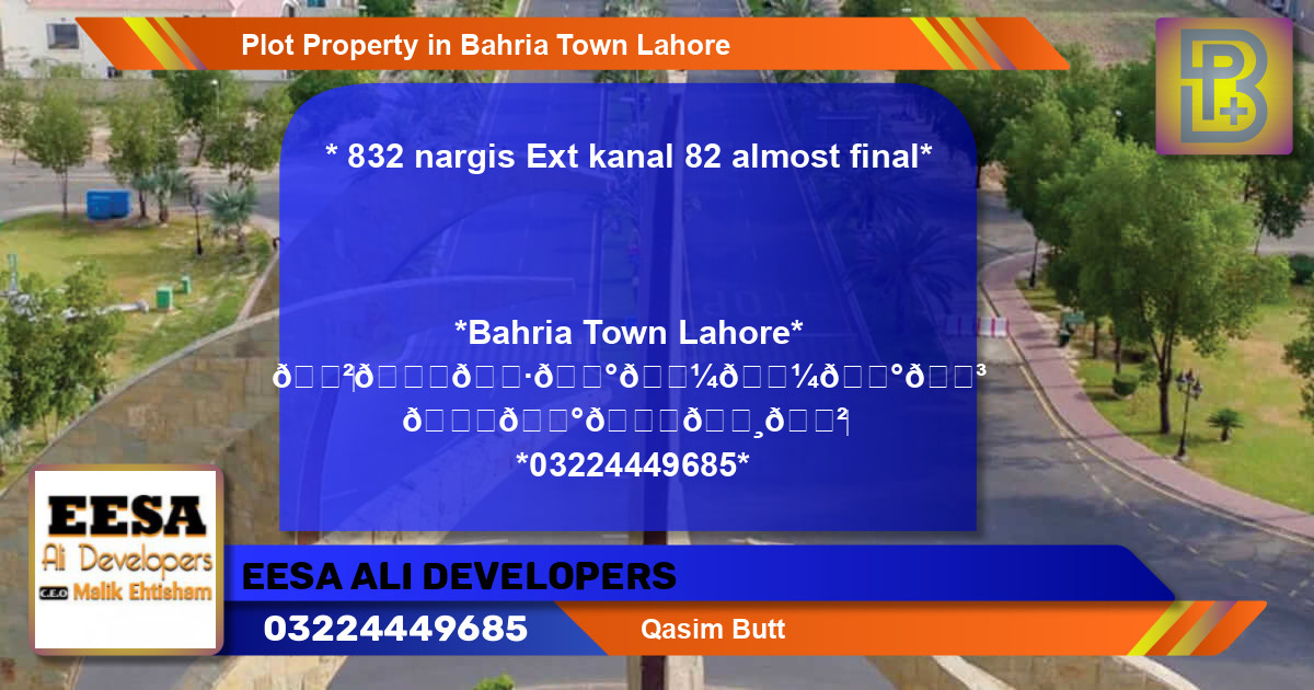 Residential Plot for Sale in Bahria Town, Lahore - (BP-59585)