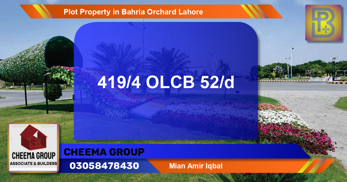 Residential Plot for Sale in Bahria Orchard, Lahore - (BP-59619)