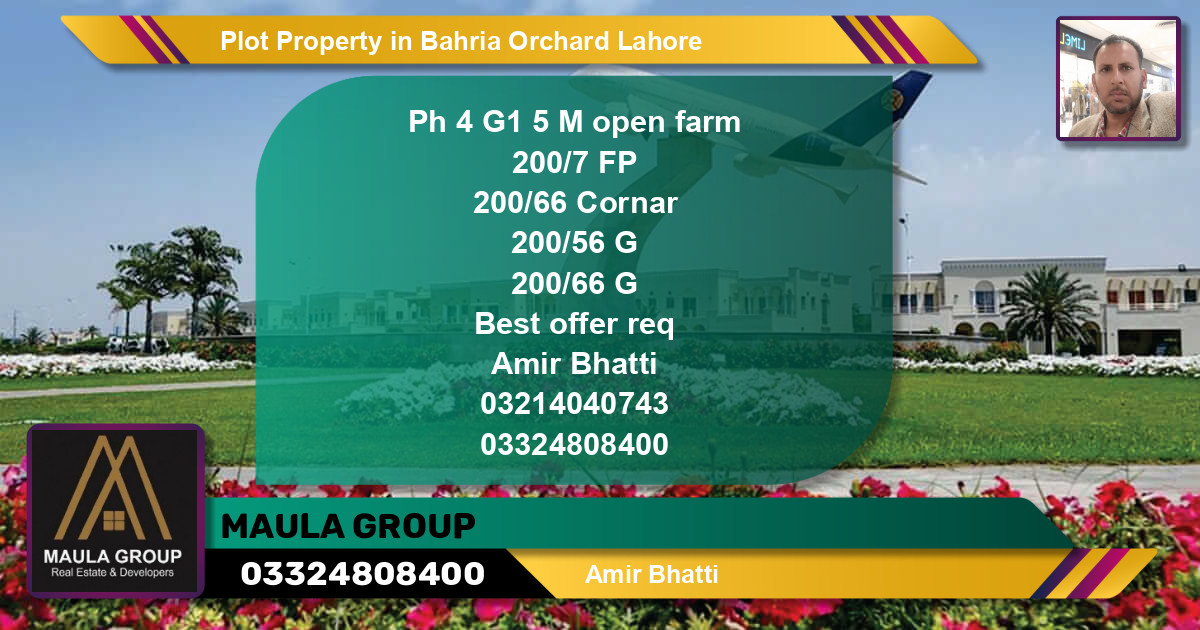 Residential Plot for Sale in Bahria Orchard, Lahore - (BP-59641)