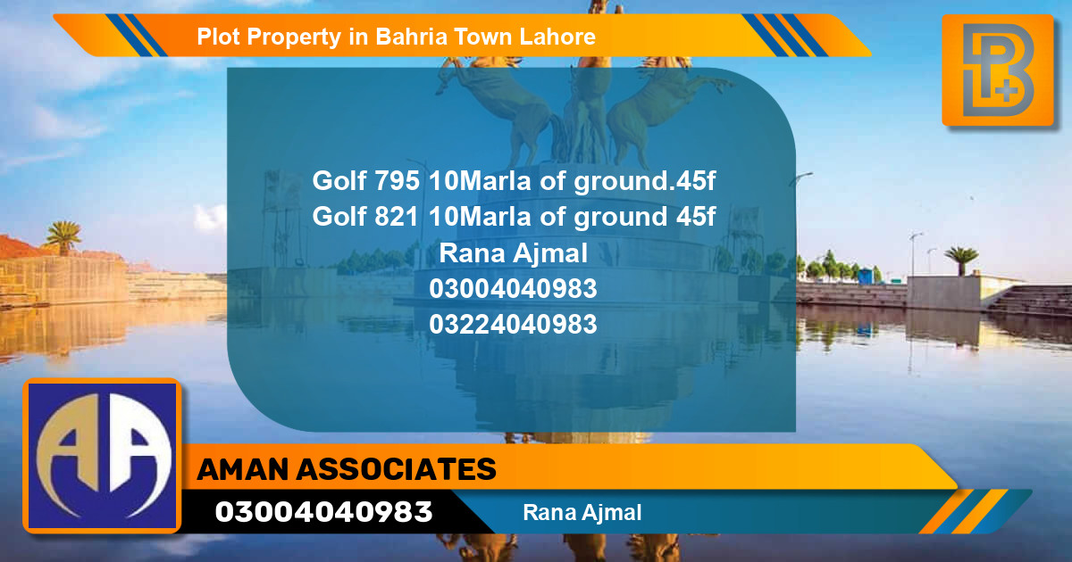 Residential Plot for Sale in Bahria Town, Lahore - (BP-59642)