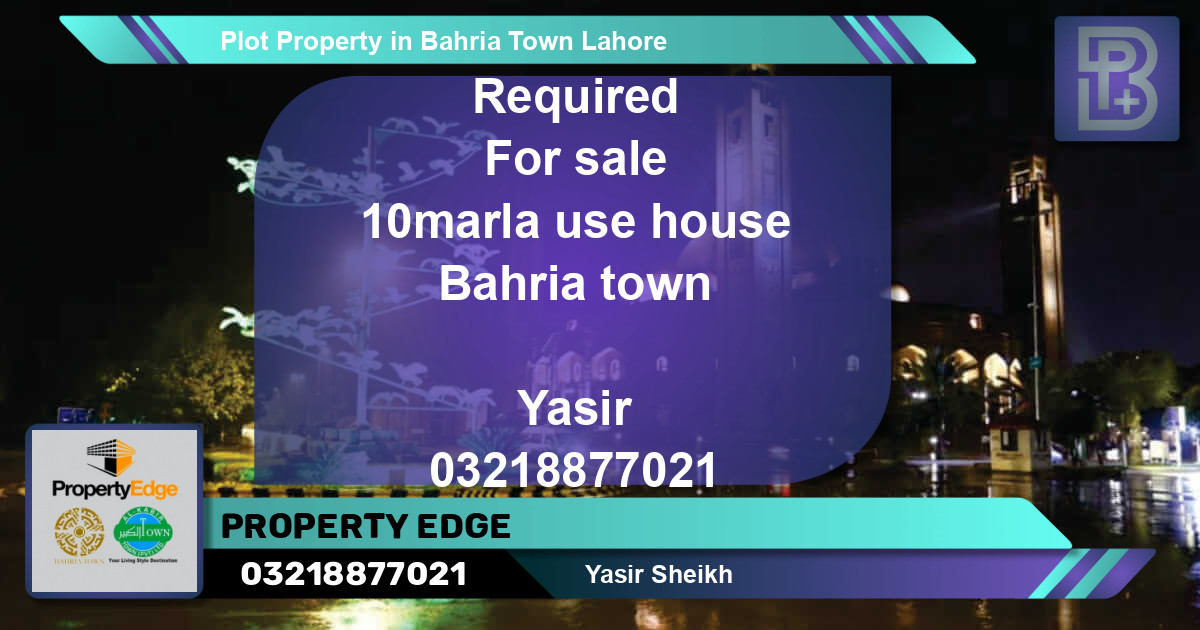 Residential Plot for Sale in Bahria Town, Lahore - (BP-59670)