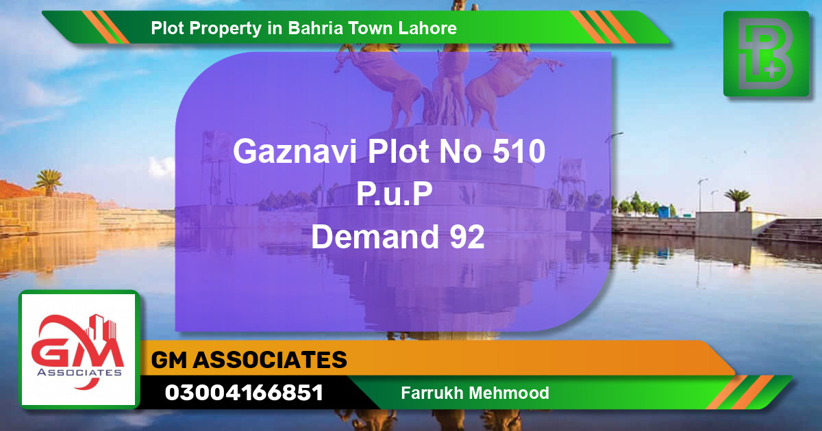 Residential Plot for Sale in Bahria Town, Lahore - (BP-59718)