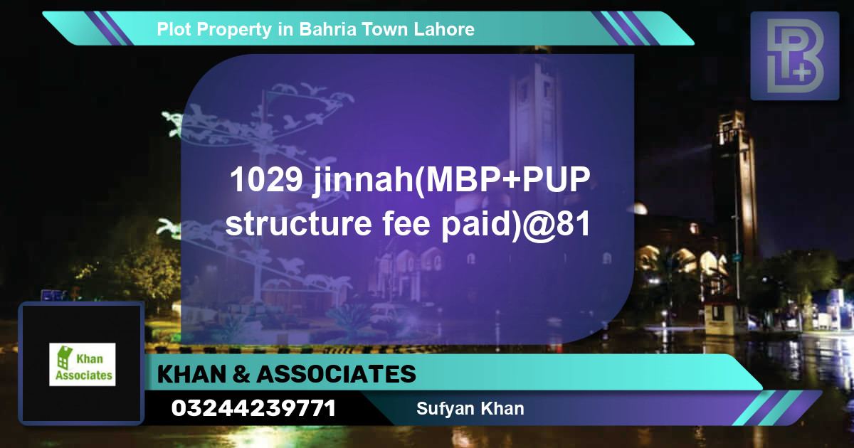 Residential Plot for Sale in Bahria Town, Lahore - (BP-59723)