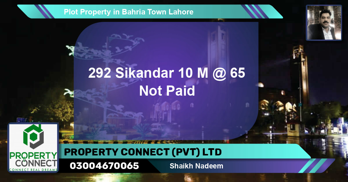 Residential Plot for Sale in Bahria Town, Lahore - (BP-59733)