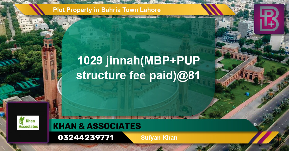 Residential Plot for Sale in Bahria Town, Lahore - (BP-59780)