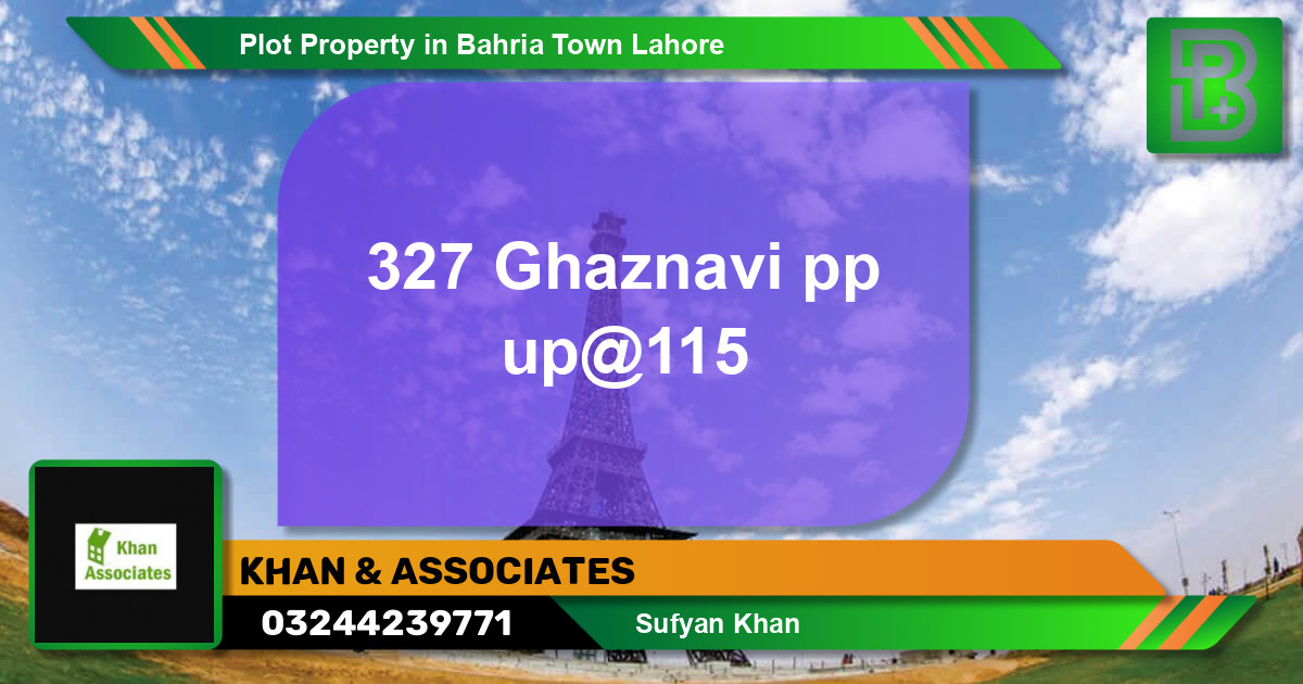Residential Plot for Sale in Bahria Town, Lahore - (BP-59786)