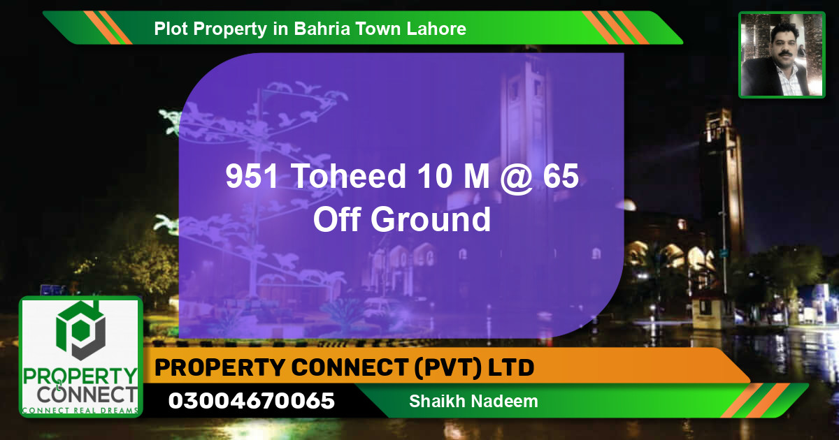 Residential Plot for Sale in Bahria Town, Lahore - (BP-59835)