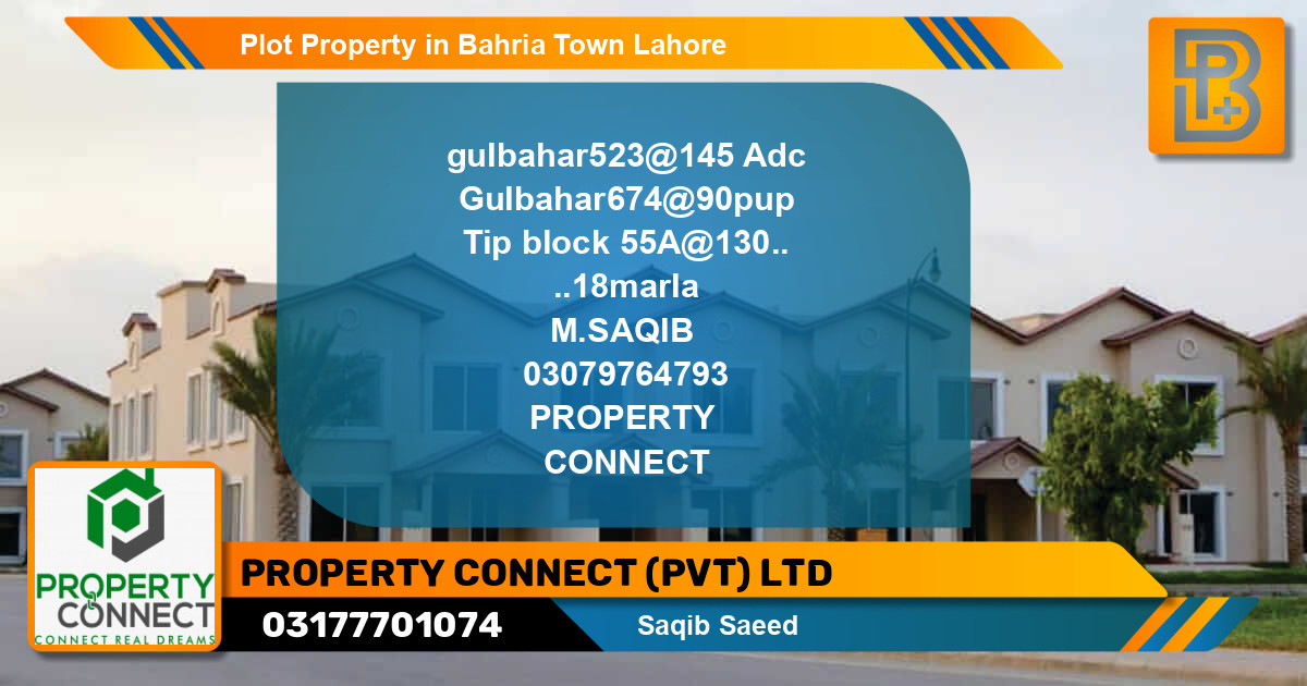 Residential Plot for Sale in Bahria Town, Lahore - (BP-59844)