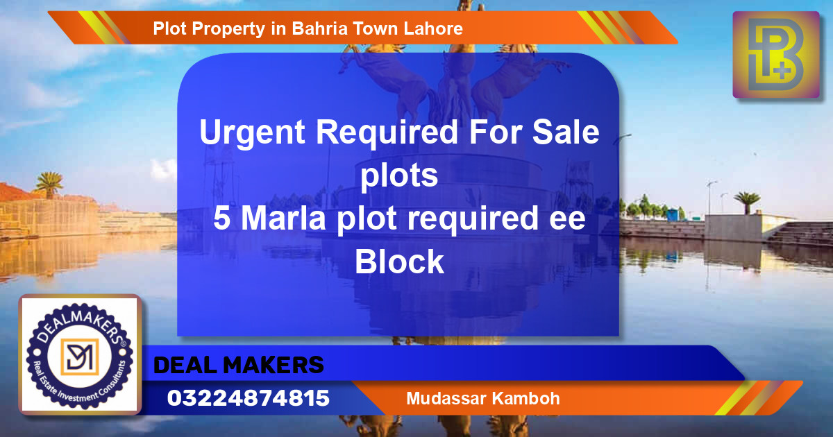 Residential Plot for Sale in Bahria Town, Lahore - (BP-59884)