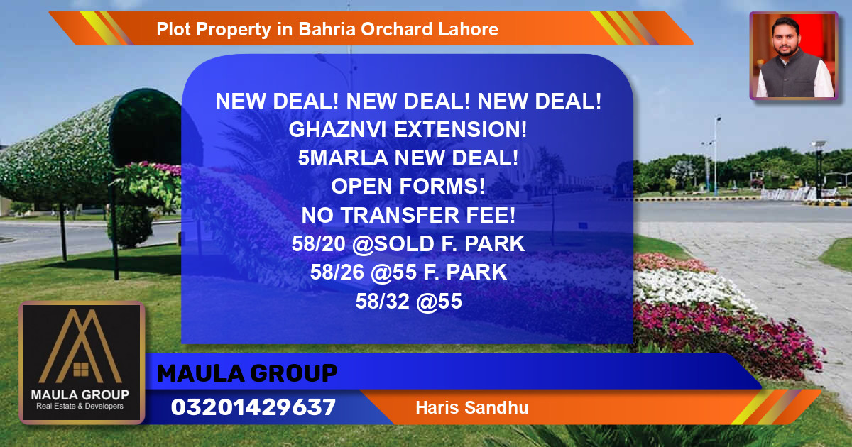 Residential Plot for Sale in Bahria Orchard, Lahore - (BP-59922)