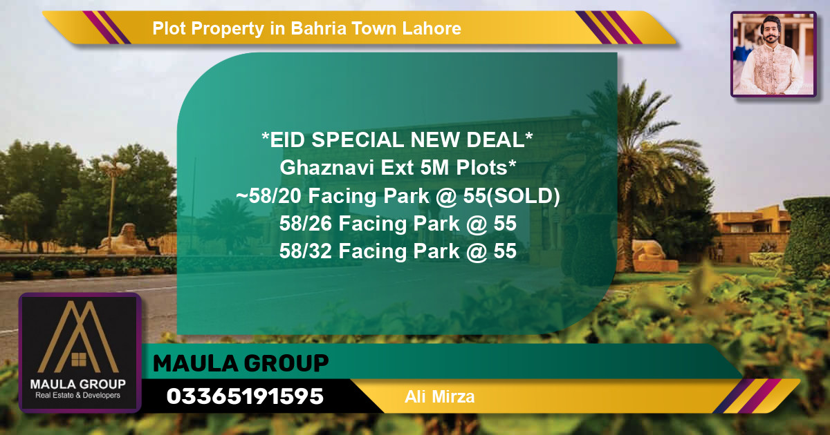 Residential Plot for Sale in Bahria Town, Lahore - (BP-59933)