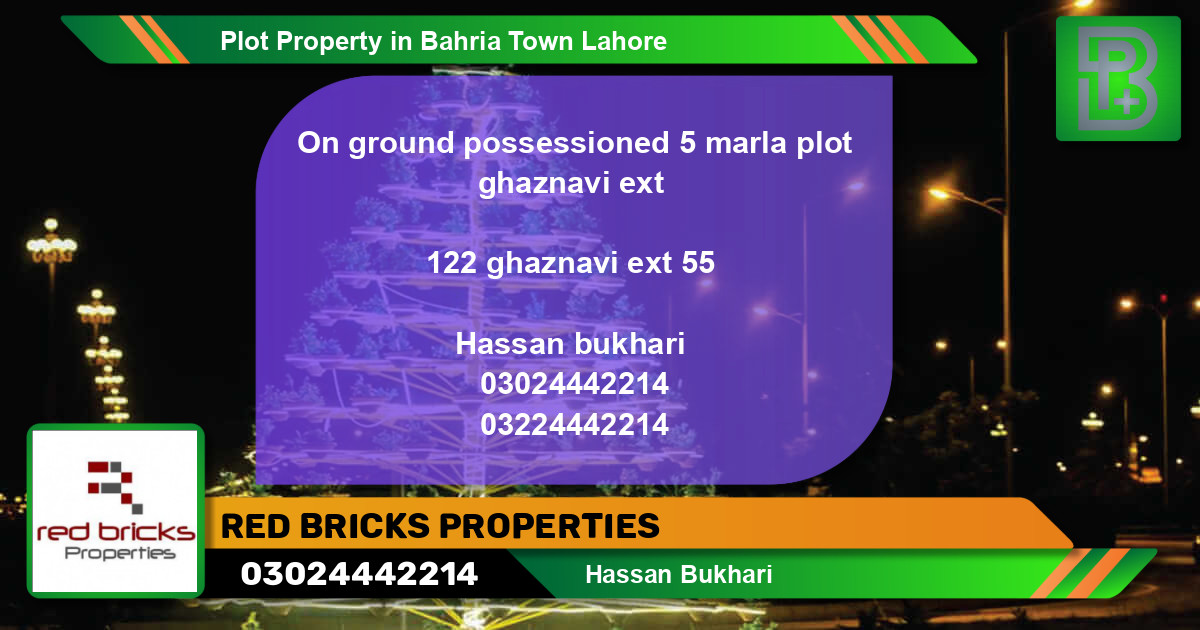 Residential Plot for Sale in Bahria Town, Lahore - (BP-60035)