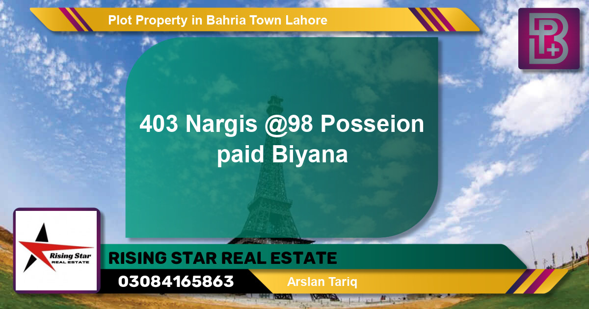 Residential Plot for Sale in Bahria Town, Lahore - (BP-60050)